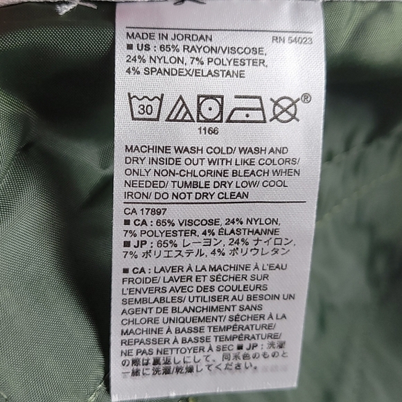 Banana Republic polka dot Sloan Slim Pant Green white 18 - Picture 7 of 10